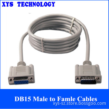 3ft Grey DB15 Extension Cables M-F High Quality Cables Manufacturer